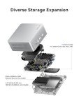 KODLIX GD90 Mini PC, 12th Gen Intel i9-12900HK(14C/20T), 32GB DDR4 RAM 1TB SSD Desktop Mini Computers, 4K Triple Display Small Computer HDMI+DP+USB-C, Micro PC WiFi6E/BT5.2/2.5G LAN for Home/Office