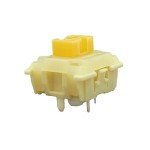 Tecsee Mechanical Keyboard Silent Shaft Switch Lubricated, Silent Tactile Low Profile Yellow Medium Switch for Tablet Notebook Desktop Computer Peripheral Keyboard(70PCS Tactile)