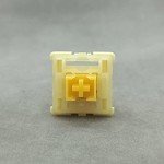 Tecsee Mechanical Keyboard Silent Shaft Switch Lubricated, Silent Tactile Low Profile Yellow Medium Switch for Tablet Notebook Desktop Computer Peripheral Keyboard(70PCS Tactile)