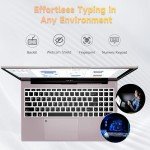 15.6-FHD-Laptop Student-Laptop, 16GB RAM 1TB SSD, Intel Pentium Quad-Core N100 Processor (Up to 3.4GHz) Backlit Keyboard Fingerprint WiFi 6 BT5.2 Business-Laptop, 2 Years Warranty Windows 11 Laptop