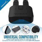 SABRENT USB 3.0 Sharing Switch and Hub for Multiple Computers and Peripherals with 3-Port Aluminum Mini USB 3.0 Hub and 6-Pack 3ft Micro USB Cables