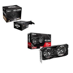 ASRock Chanllenger AMD RX 6600 8G GDDR6 Graphics Card and Bronze 80+ 550W Power Supply