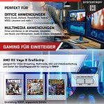 SYSTEMTREFF Gaming PC with Ryzen 7 and RX Vega