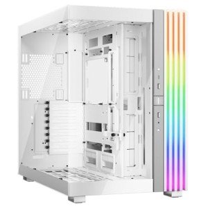 be quiet! Light Base 900 DX White PC case | Fully Windowed Front and Side Panel | Dual Chamber | ARGB LED Strip | Inverted and Horizontal Layout Customizable | E-ATX Motherboard Compatible | BGW70
