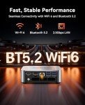 ACEMAGICIAN M1 Mini Gaming PC AMD Ryzen 7 6800H Mini PC 32GB DDR5 1TB SSD Mini Computers (8C/16T, up to 4.7GHz), 4K Triple Display Mini Desktop Computers 3.2 Type-C/LAN 2.5G/BT5.2/WiFi 6/Dual Channel