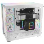 be quiet! Light Base 900 DX White PC case | Fully Windowed Front and Side Panel | Dual Chamber | ARGB LED Strip | Inverted and Horizontal Layout Customizable | E-ATX Motherboard Compatible | BGW70