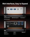 ACEMAGICIAN M1 Mini Gaming PC AMD Ryzen 7 6800H Mini PC 32GB DDR5 1TB SSD Mini Computers (8C/16T, up to 4.7GHz), 4K Triple Display Mini Desktop Computers 3.2 Type-C/LAN 2.5G/BT5.2/WiFi 6/Dual Channel