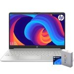 HP 15 Laptop for Home or Work, Intel Celeron N4120 Processor, 15.6" HD LED Display, 16GB RAM, 256GB SSD, SD Card Reader, HDMI, Webcam, WiFi, Bluetooth, Windows 11 Pro, WOWPC Recovery USB