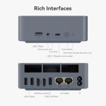 Beelink EQi12 Mini PC, Intel Core i5-12450H Processor (8C/12T, up to 4.4GHz), 16G DDR4 RAM 500GB M.2 2280 PCle 4.0x4 SSD, Mini Computer Support 4K@60Hz Dual Screen Display/WiFi6/BT5.2