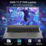 Naclud 17.3" Windows 11 Laptop with 12GB RAM
