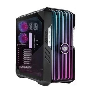 Cooler Master HAF 700 EVO E-ATX High Airflow PC Case, IRIS Customizable LCD .Breathable TG Front Panel, 200mm Sickleflow Fans, 1 x USB 3.2 gen 2 Type C, 4 x USB 3.2 gen 1 (3.0) (H700E-IGNN-S00)