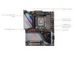 GIGABYTE Z790 AORUS Master X (LGA 1700/ Intel Z790 X/EATX/ DDR5/ 5* M.2/ PCIe 5.0/ USB 3.2 Type-C/Wi-Fi 7/ 10GbE LAN/Q-Flash Plus/EZ-Latch Plus/Motherboard)
