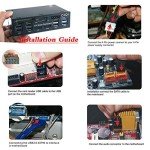 eoocvt 5.25 inch Multi-Function USB 3.0 Hub CF TF M2 SD MS Card Reader CD-ROM Front Panel Media Dashboard SATA eSATA Audio Headphone Mic Computer Peripherals