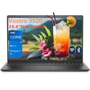 Dell Vostro 3520 15 15.6" 120Hz FHD Business Laptop Computer, 12th Gen Intel 6-Core Processor (Beat i5-1135G7), 16GB DDR4 RAM, 512GB PCIe SSD, WiFi, Bluetooth, RJ45, HDMI, Carbon Black, Windows 11 Pro
