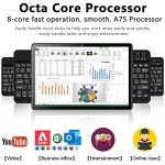 2025 Latest 2 in 1 Tablet 128GB Storage+1TB Expand 10 inch Tablets, 2.4G&5G WIFI Tablet PC, Android 14 Tablet with Keyboard, Octa Core HD Touchscreen 13MP Dual Camera GMS Tablet with Case Mouse (Gray)