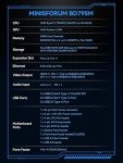 MINISFORUM BD795m Motherboard AMD Ryzen 9 7945HX(16C/32T) Gaming Mini PC Without RAM/SSD/OS, 2XDDR5 Slots, 2XPCIe4.0 SSD, M.2 2230 Slot, 8K Output HDMI/DP, PCIe 4.0x16 Slot