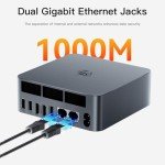 Beelink EQR5 Mini PC,AMD Ryzen 7 5825U Processor(8C/16T,up to 4.5GHz),32GB DDR4 RAM 500GB NVMe PCIE3.0x4 SSD,Mini Computer Support 4K Dual Screen Display/Dual LAN/WiFi 6/BT5.2/USB 3.0