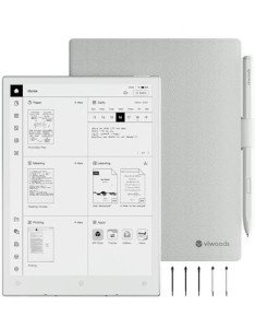 VIWOODS AiPaper Mini 8.2’’ AI E Ink Tablet with Adjustable Light, 292PPI Electronic Notebook with Pen, Portable 230g, 128GB Storage, Octa-Core 2.0 GHz Processor Note Taking Device