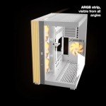 be quiet! Light Base 600 LX White PC Case | Fully Windowed Front and Side Panel | Dual Chamber | ARGB LED Strip | 4 Light Wings LX 120mm PWM Fans | Inverted and Horizontal Layout Customizable | BGW68