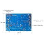 youyeetoo Banana Pi BPI R4 WiFi 7 Router Single Board Computer - Assembled, 4GB RAM, 8GB eMMC, MediaTek MT7988A Chip, 2X 10Gbe SFP Slots, 4X Gbe Ports, Metal Case (Wi-Fi 7 Paket Bulk)