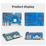 youyeetoo Banana Pi BPI R4 WiFi 7 Router Single Board Computer - Assembled, 4GB RAM, 8GB eMMC, MediaTek MT7988A Chip, 2X 10Gbe SFP Slots, 4X Gbe Ports, Metal Case (Wi-Fi 7 Paket Bulk)
