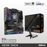 ASRock AMD X870E Taichi Ryzen Socket AM5 X870 Dual Channel DDR5 DIMMs 256 GB 8200 EATX Motherboard M.2 LED WiFi 7