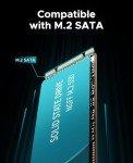 PHIXERO High-Performance M.2 NGFF SSD 500MB/S 1TB– Compact, Fast, and Powerful Storage Solution for Laptops and Desktops
