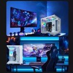 suevery Gaming PC AMD Ryzen5 5600GT 6Cores 3.6GHz UP to 4.60 GHz Processor 16GB DDR4 RAM 1000GB Nvme SSD (CPU Integrate AMD Radeon Vega7 Graphics) Desktop Computer White
