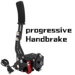 YESHMA 64 Bit USB Handbrake PC Handbrake & Non-Contact Plus Hall Sensor Compatible With G25/27/29/920 T500 T300,Professional Gaming Peripherals using for Racing Games(Black without Clamp)