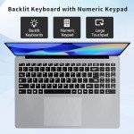 FUNYET 16 Inch Gaming Laptop, Laptop Computer 2025 Windows 11 Pro, 16GB RAM 1TB SSD, Intel 12th Gen N150 Processor(up to 3.6GHz), Backlit Keyboard, FHD 1920 * 1200, Fingerprint Unlock