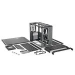 Mechanic Master C34Pro Compact Desktop PC Case with Carry Handle | 360mm AIO Support, ATX/E-ATX (27cm Width), Long GPU Compatibility, Modular Design & Switchable 5-Slot Mode(Elegant Black)