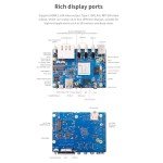 Orange Pi 5 Plus 32GB with 256GB eMMC Rockchip RK3588 8 Core 64 Bit Single Board Computer, 2.4GHz Frequency WiFi Bluetooth Run Orange Pi OS, Android, Debian, Ubuntu (Pi 5 Plus 32G+Case+eMMC+R6+Supply)