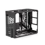 Mechanic Master C34Pro Compact Desktop PC Case with Carry Handle | 360mm AIO Support, ATX/E-ATX (27cm Width), Long GPU Compatibility, Modular Design & Switchable 5-Slot Mode(Elegant Black)