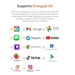 Orange Pi 5 Plus 32GB with 256GB eMMC Rockchip RK3588 8 Core 64 Bit Single Board Computer, 2.4GHz Frequency WiFi Bluetooth Run Orange Pi OS, Android, Debian, Ubuntu (Pi 5 Plus 32G+Case+eMMC+R6+Supply)