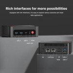 BOSGAME Mini PC Desktop Computers P3，AMD Ryzen 9 6900HX, 16GB DDR5 RAM 512GB m.2 NVMe SSD, Dual 2.5GbE LAN Ports/WiFi 6E/BT5.2, USB 4.0 Port for External Graphics Card, Dual NVMe SSD Slots