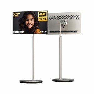 GTUOXIES 32 Inch 4K UHD Monitor 32A4-Go Pro, Mobile Smart Screen, Stereo Speakers, RK3588S Mainboard, Android 13, All Angles Adjustable, Apps, Touch and Remote Control, Easier to Install