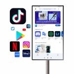GTUOXIES 32 Inch 4K UHD Monitor 32A4-Go Pro, Mobile Smart Screen, Stereo Speakers, RK3588S Mainboard, Android 13, All Angles Adjustable, Apps, Touch and Remote Control, Easier to Install