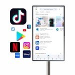 GTUOXIES 32 Inch 4K UHD Monitor 32A4-Go Pro, Mobile Smart Screen, Stereo Speakers, RK3588S Mainboard, Android 13, All Angles Adjustable, Apps, Touch and Remote Control, Easier to Install
