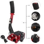 YESHMA 64 Bit USB Handbrake PC Handbrake Compatible With G25/27/29 G920 T500 T300,Professional Gaming Peripherals using for Racing Games(Red without Clamp)