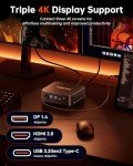 ACEMAGICIAN Mini PC AMD Ryzen 5 7430U, Mini Gaming PC 16GB DDR4 512GB SSD, Mini Computers Micro Desktop PC Support 4K Triple Display/WiFi6/BT5.2/Gaming/Office/Home