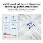HIGOLEPC Mini PC,10.1 Inch Touchscreen Win 11 Pro Mini Computer, Celeron J4125 8GB RAM/128GB ROM Mini PC with Screen,Dual R232 HDMI,BT 5.2,WiFi 5.0,Type-C,Support Auto-Boot.