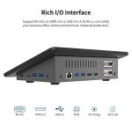HIGOLEPC Mini PC,10.1 Inch Touchscreen Win 11 Pro Mini Computer, Celeron J4125 8GB RAM/128GB ROM Mini PC with Screen,Dual R232 HDMI,BT 5.2,WiFi 5.0,Type-C,Support Auto-Boot.