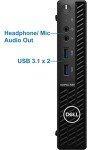 Dell OptiPlex 3080 Micro Desktop Computer - 10TH Gen Intel Core i5-10600 Upto 4.8GHz - 16GB RAM, 512GB M.2 NVME SSD, AC Wi-Fi, Bluetooth, DisplayPort, HDMI - Windows 10 Pro (Renewed)