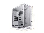Thermaltake The Core P6 TG Snow Edition transformable ATX Mid Tower Fully Modular Computer Case with Tt LCS Certification CA-1V2-00M6WN-00
