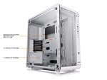 Thermaltake The Core P6 TG Snow Edition transformable ATX Mid Tower Fully Modular Computer Case with Tt LCS Certification CA-1V2-00M6WN-00