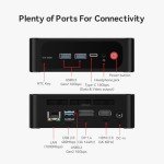 Beelink SER5 MAX Mini PC, AMD Ryzen 7 6800U(6nm, 8C/16T) up to 4.7GHz, Mini Computer 32GB LPDDR5 RAM 1TB NVME SSD, Micro PC 4K@60Hz Triple Display, Mini Gaming Computer WiFi6/BT5.2/HTPC/W-11 Pro