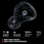 Arctis GameBuds for PlayStation/PC/Switch/Mobile — 2.4GHz + Bluetooth 5.3 Earbuds — Active Noise Cancelling — Mobile App Sound Presets — Water Resistant IP55 — 40H Battery with Qi Charging Case