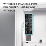 Antec Flux Pro White, 6 x PWM Fans Included, High-Airflow Front Panel with Birch Wood, iShift PSU 90° Mount, USB3.0 x 2, Type-C, 420mm Radiator Support, Temp. Display, Full-Tower E-ATX PC Case