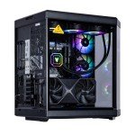 Velztorm LCD Black Praetix Custom Built Gaming Desktop PC (Intel i9-14900K, RTX 5080, 64GB DDR5, 2TB PCIe SSD + 6TB HDD, Y70 Touch Infinite Case, RGB Fans, 360mm AIO, 1000W PSU, WiFi 6E, Win 11 Pro)