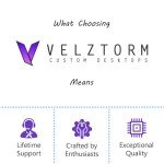 Velztorm LCD Black Praetix Custom Built Gaming Desktop PC (Intel i9-14900K, RTX 5080, 64GB DDR5, 2TB PCIe SSD + 6TB HDD, Y70 Touch Infinite Case, RGB Fans, 360mm AIO, 1000W PSU, WiFi 6E, Win 11 Pro)